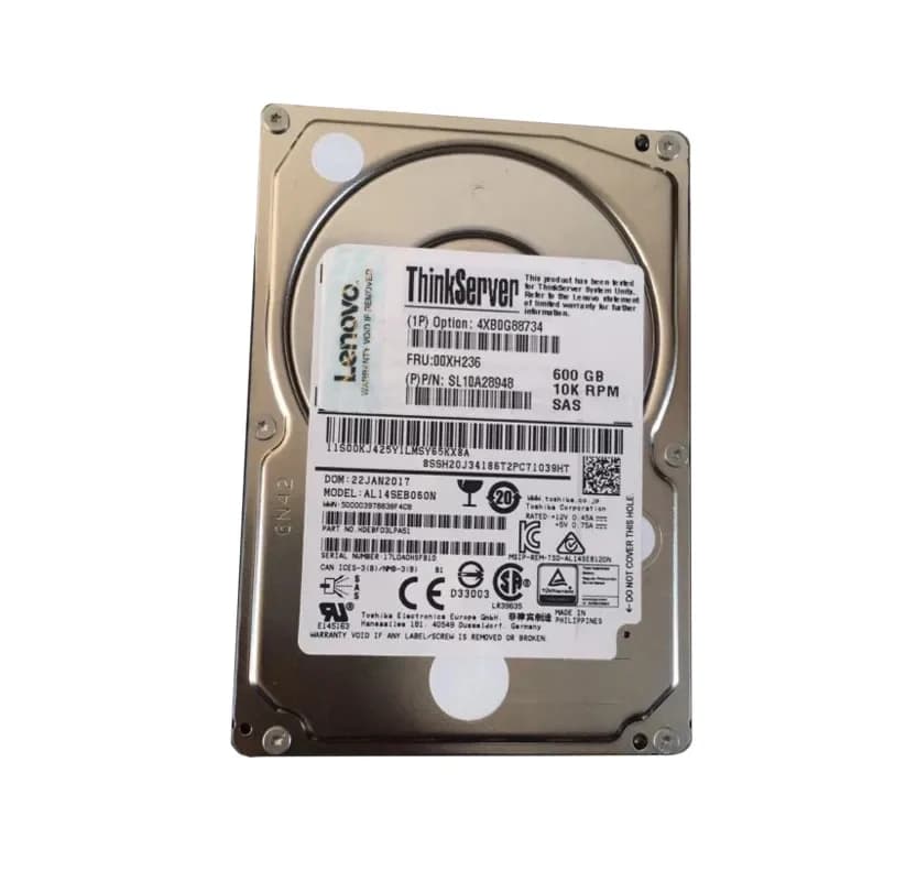 00XH236 - Lenovo 600GB SAS 10000RPM 2.5-Inch Hard Drive