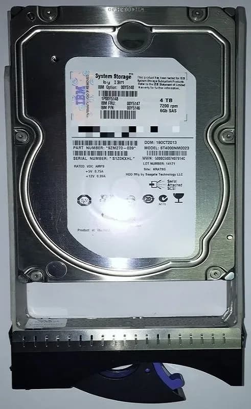 00Y5147 - IBM 4TB 7200RPM SAS 6Gb/s 3.5-in Hard Drive