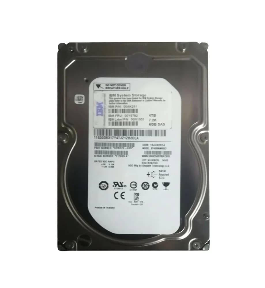 00Y5782 - IBM 4TB 7200RPM SAS 6Gb/s 3.5-in Hard Drive