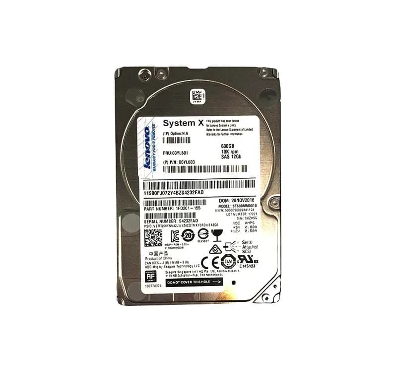 00YL601 - IBM 600GB 10000RPM SAS 6Gb/s Hot Swap 2.5-in HDD