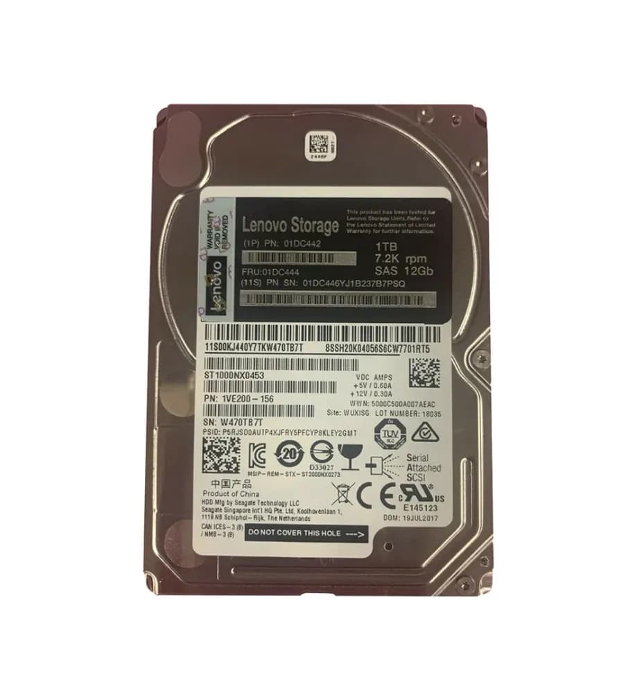 01DC442 - Lenovo 1TB 7200RPM SAS 6Gb/s 2.5-in Hard Drive