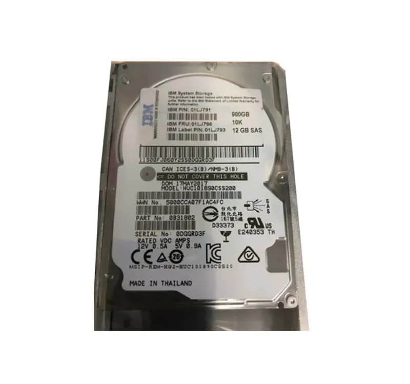 01LJ791 - IBM 900GB SAS 10000RPM 2.5-Inch Hard Drive