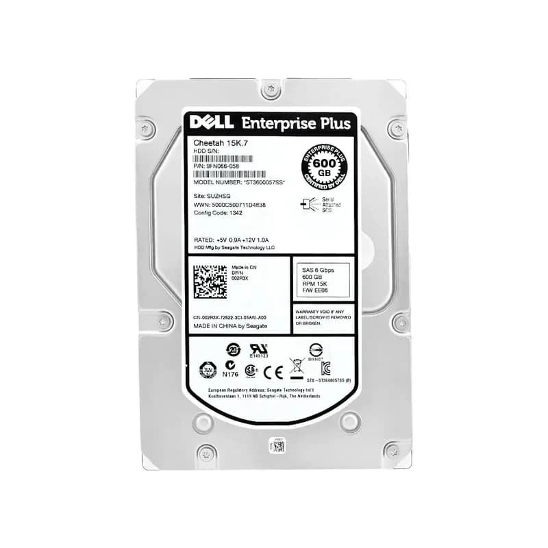 02R3X - Dell 600GB 15000RPM SAS 3.5-Inch Hard Drive