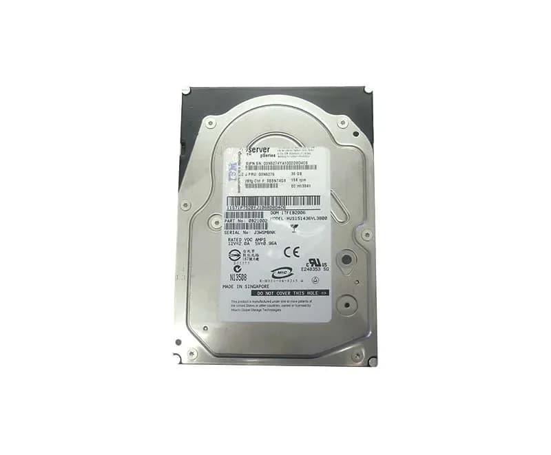 03N5275 - IBM 36.4GB 15000RPM SCSI 320MB/s 3.5-in Hard Drive