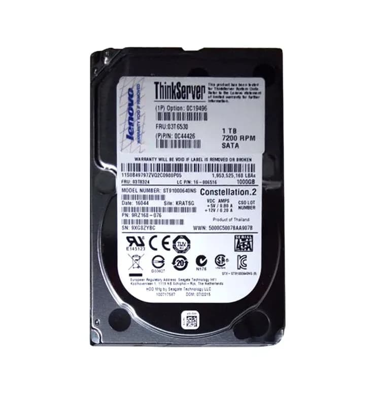 03T6530 - Lenovo 1TB 7200RPM SATA 6Gb/s 2.5-in Hard Drive