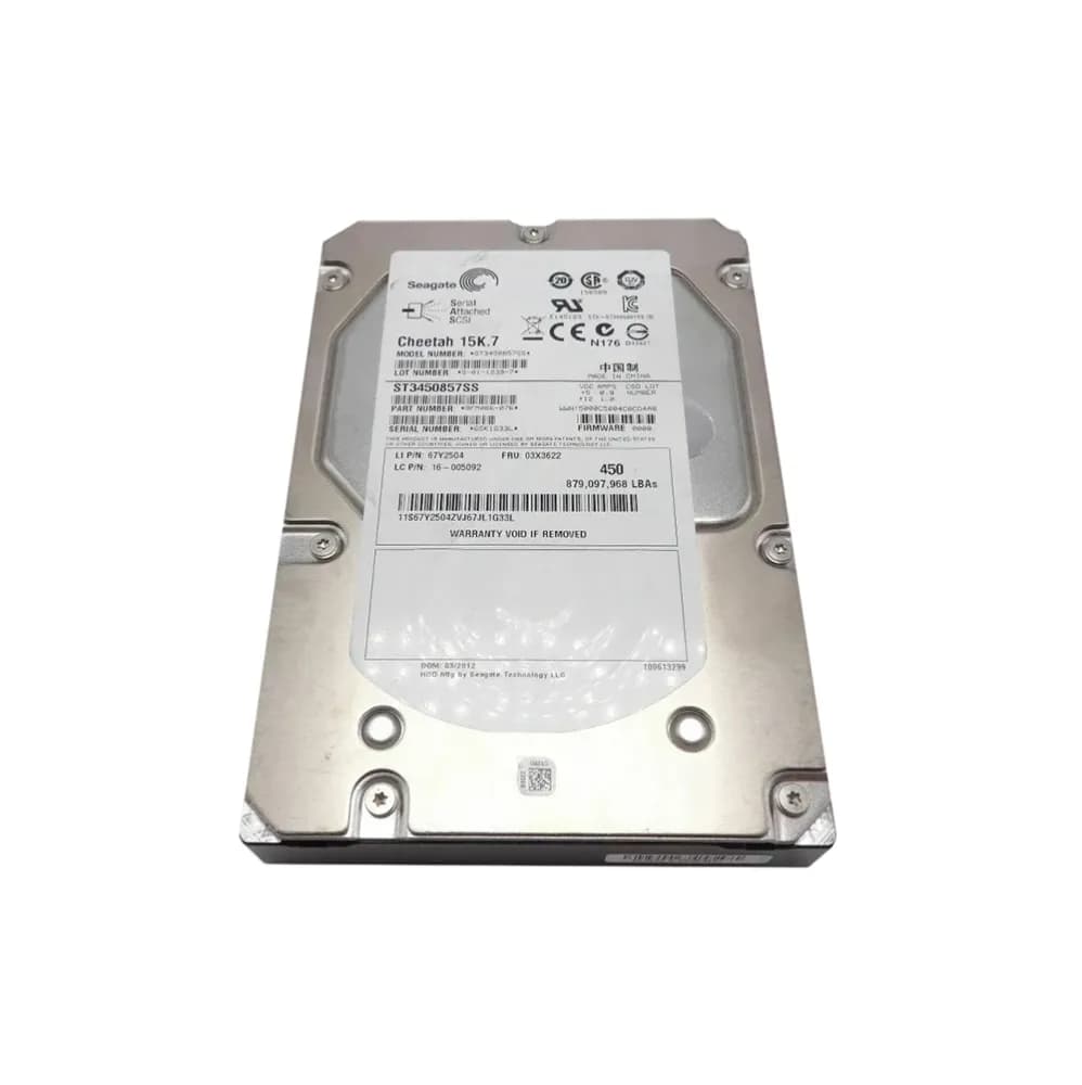03X3622 - IBM 450GB 15000RPM SAS 6Gb/s 64MB Cache 3.5-Inch Hard Drive