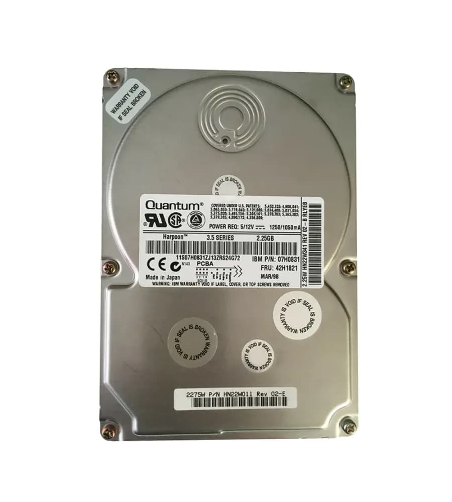 07H0831 - IBM 2GB 7200RPM Ultra SCSI 512KB Cache 3.5-Inch Hard Drive