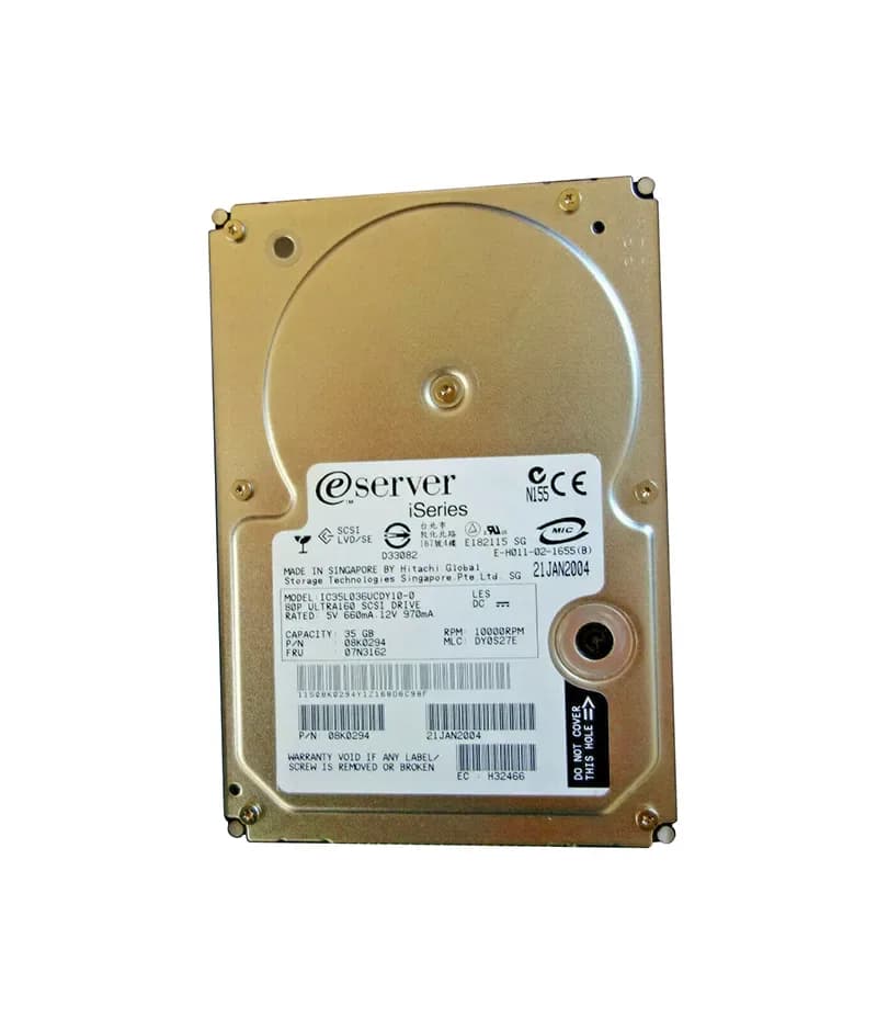 07N3162 - IBM 35GB 10000RPM SCSI 320MB/s 3.5-in Hard Drive