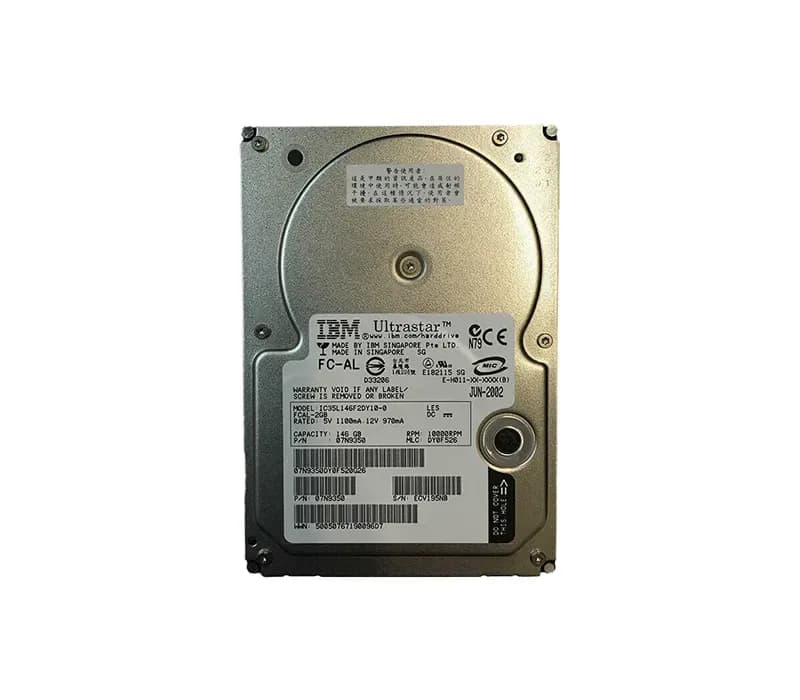 07N9350 - IBM 146.8GB 10000RPM Fibre Channel 2Gb/s 3.5-in Hard Drive
