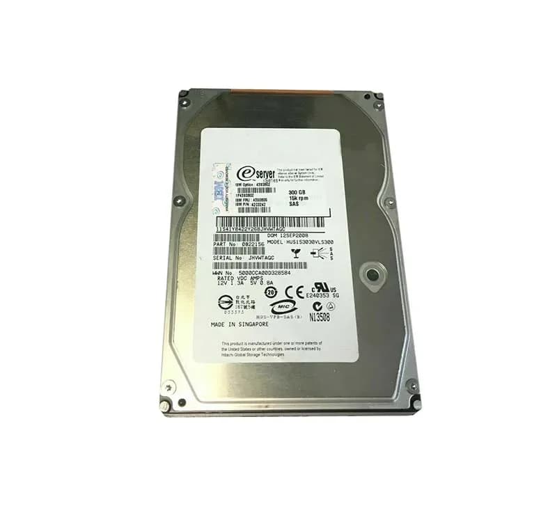 0B22156 - Hitachi 300GB 15000RPM SAS 3Gb/s 3.5-in Hard Drive