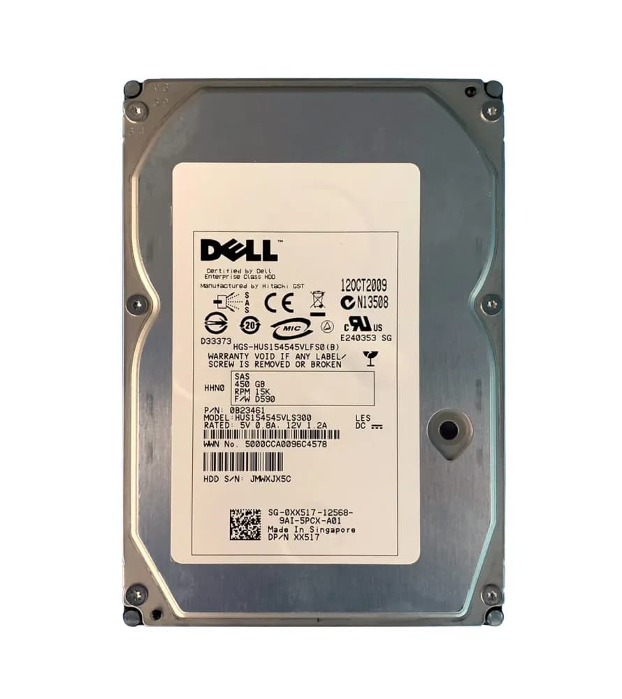 0B23461 - Hitachi Ultrastar 15K450 450GB SAS 15000RPM 3.5-inch HDD
