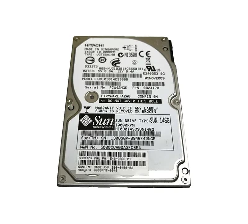 0B24178 - Hitachi 147GB 10000RPM SAS 6Gb/s 64MB Cache 2.5-in HDD