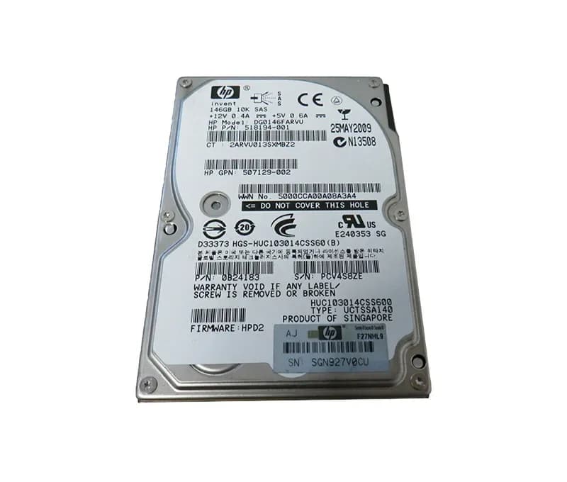 0B24183 - Hitachi 147GB 10000RPM SAS 6Gb/s 64MB Cache 2.5-in HDD