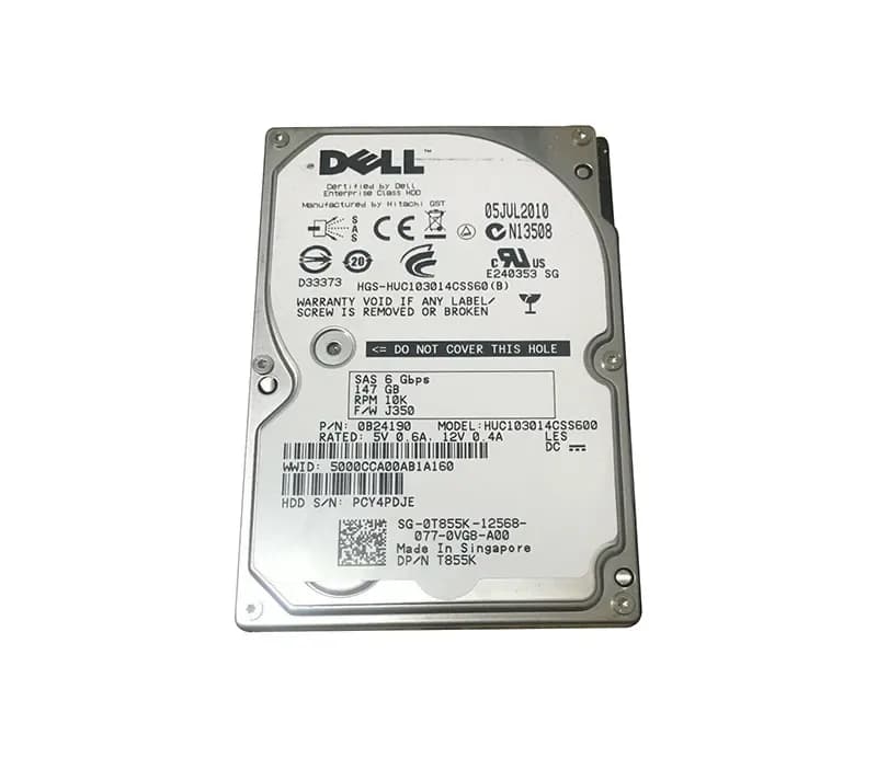 0B24190 - Hitachi 147GB 10000RPM SAS 6Gb/s 64MB Cache 2.5-in HDD