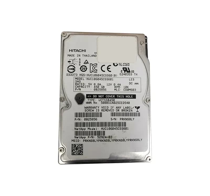 0B25856 - HGST 450GB 10K SAS 6Gb/s 64MB Cache (TCG) 2.5-in HDD