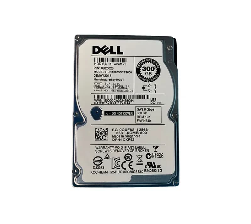 0B26023 - HGST 300GB 10000RPM SAS 6Gb/s 64MB Cache 2.5-in HDD