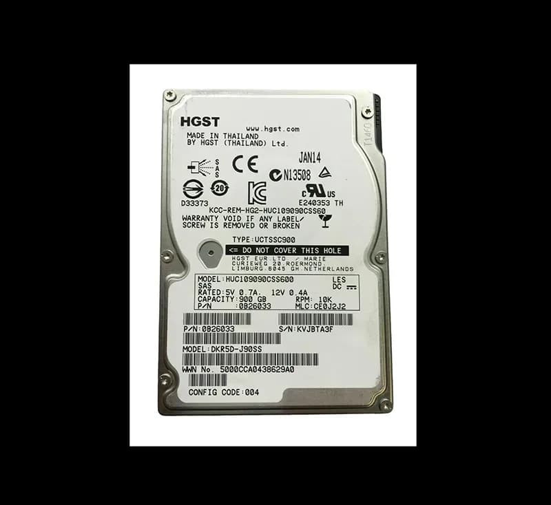 0B26033 - Hitachi Ultrastar C10K900 900GB SAS 10000RPM 2.5-inch HDD