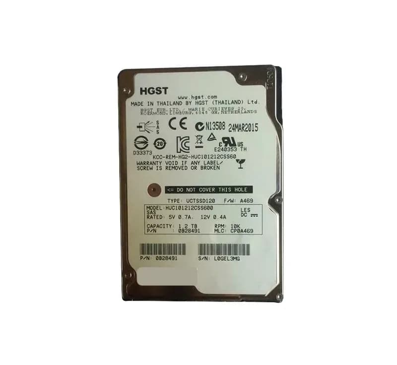 0B28491 - HGST 1.2TB 10000RPM SAS 6Gb/s 2.5-inch Hard Drive