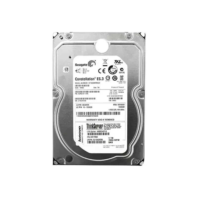0C48928 - Lenovo 1TB 7200RPM SAS 6Gb/s 3.5-in Hard Drive