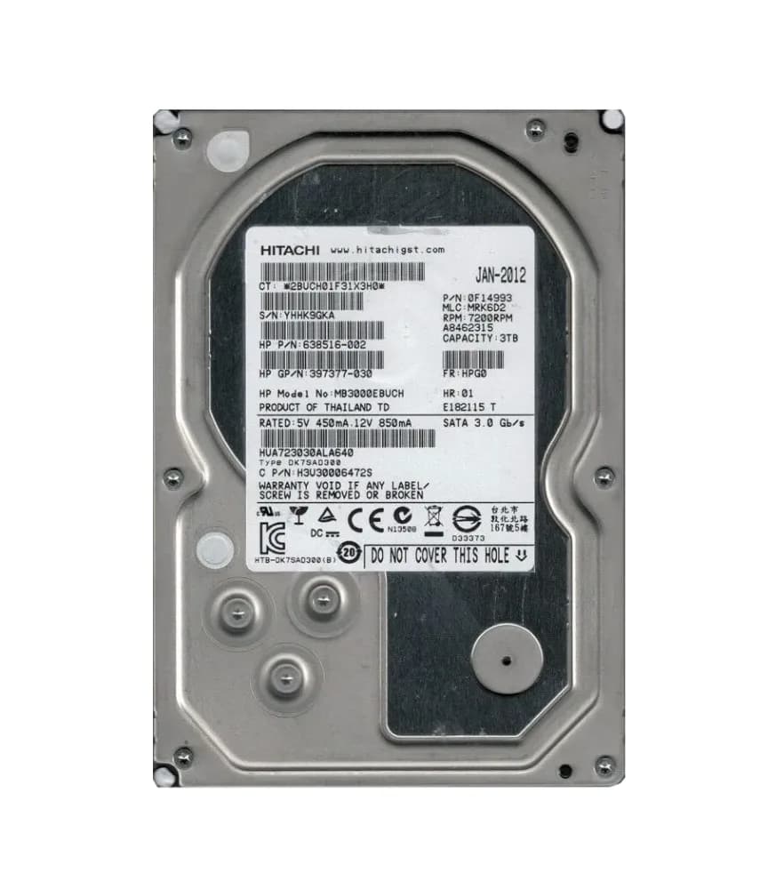 0F14993 - HGST 3TB 7200RPM SATA 6Gb/s 3.5-in Hard Drive