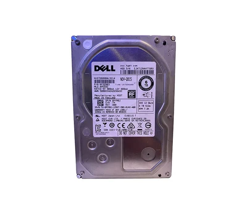 0F22903 - HGST 6TB 7200RPM SAS 12Gb/s 512e (SE) 3.5-in HDD