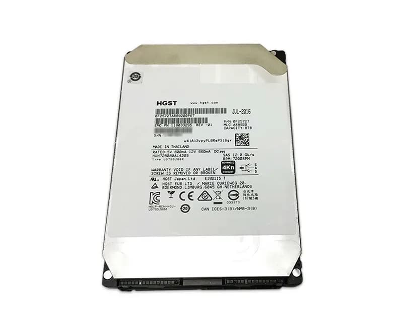 0F25727 - HGST 8TB 7200RPM SAS 12Gb/s 3.5-in Hard Drive