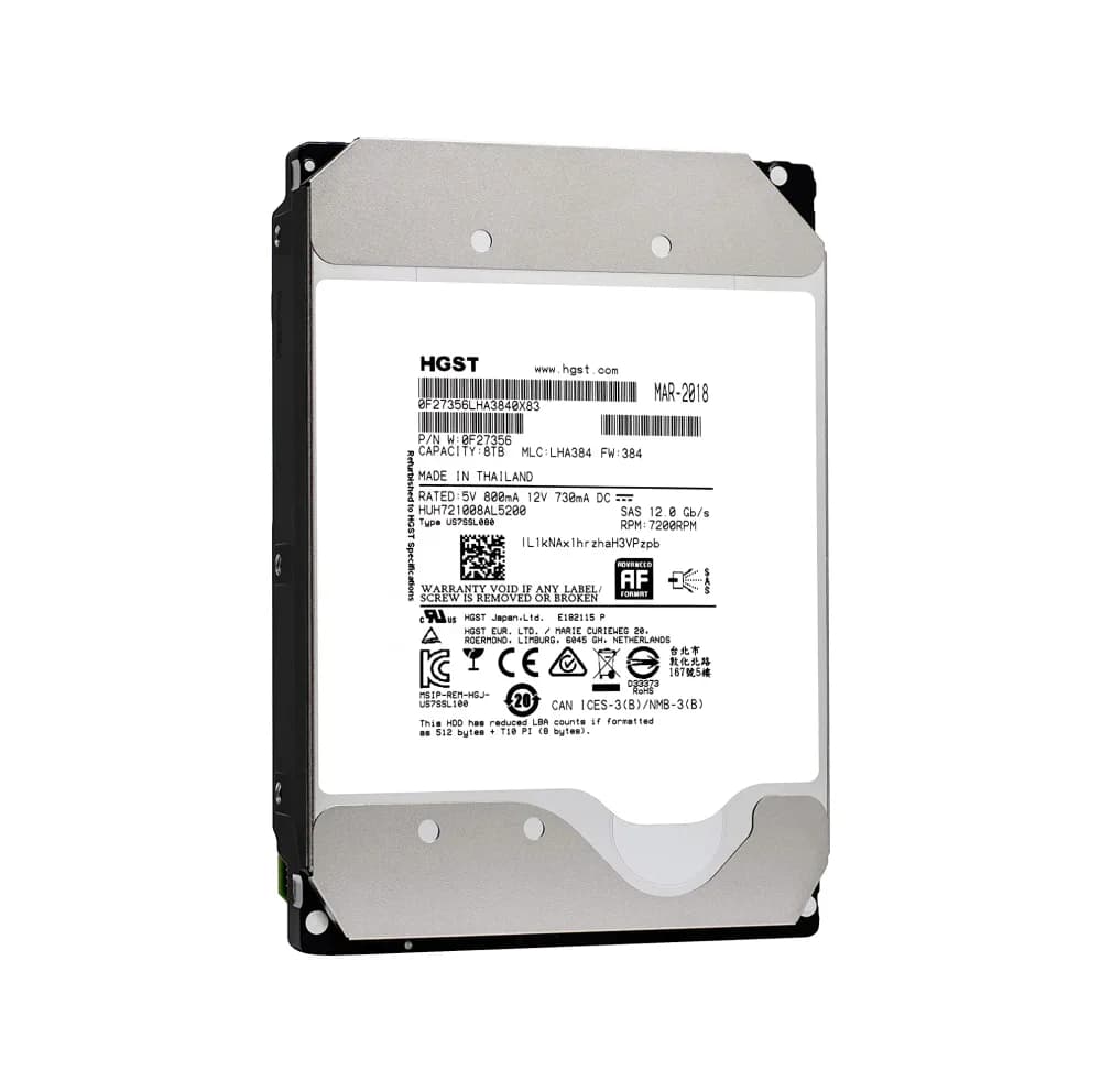 0F27356 - HGST 8TB 7200RPM SAS 12Gb/s 3.5-in Hard Drive