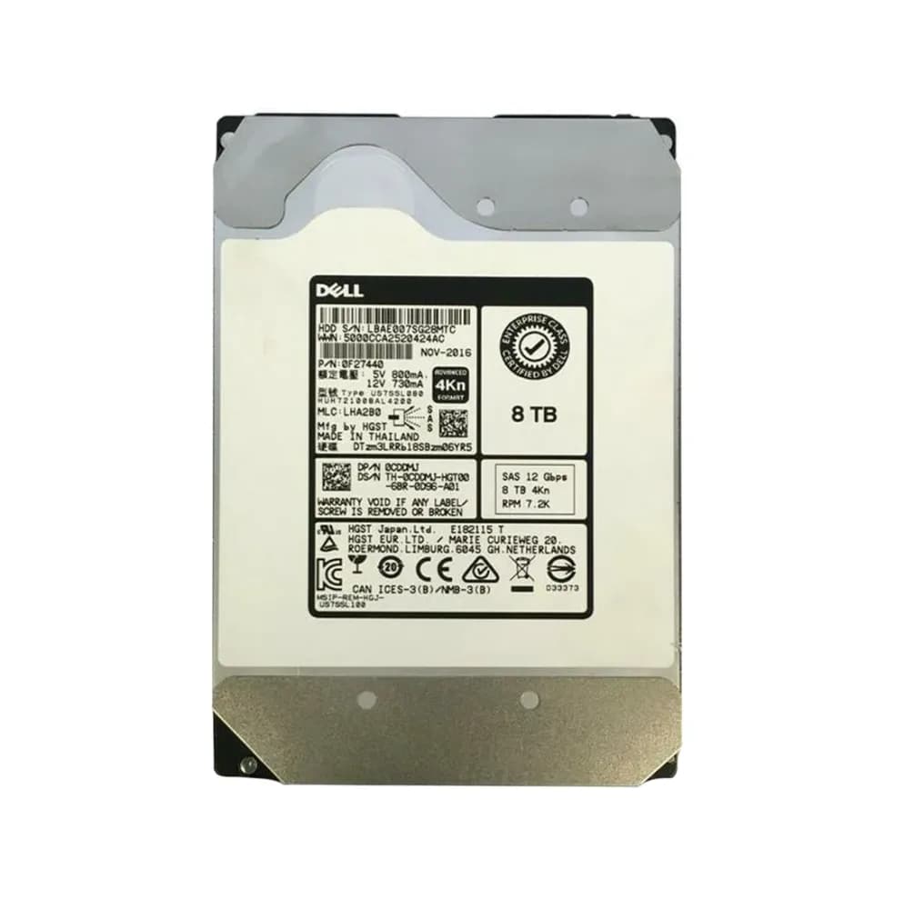 0F27440 - HGST 8TB 7200RPM SAS 12Gb/s 3.5-in Hard Drive