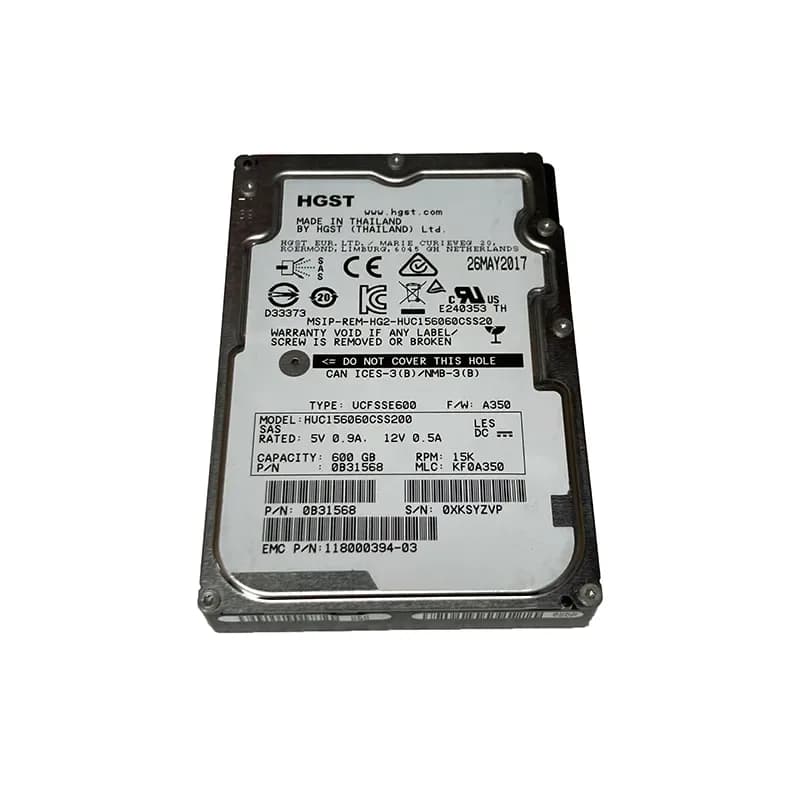 118000394-03 - EMC 600GB 15000RPM SAS 12Gb/s 2.5-Inch Hard Drive
