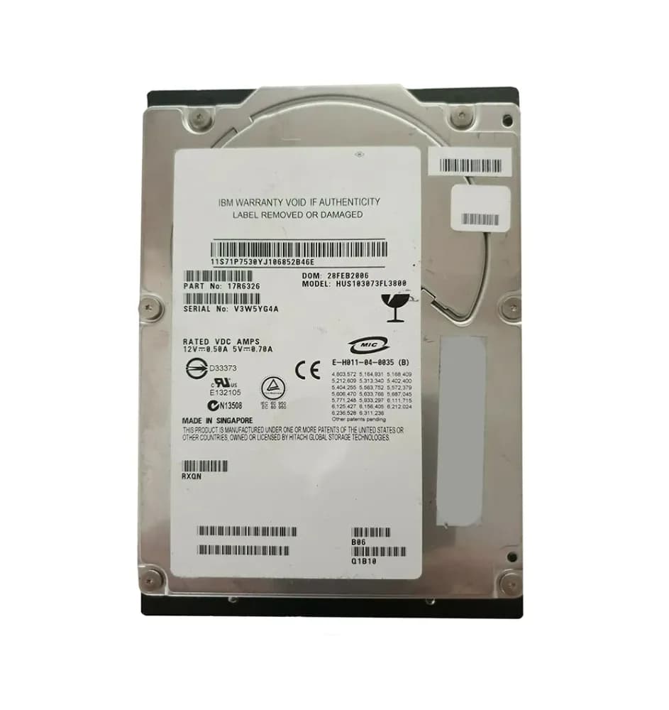 17R6326 - IBM 73.4GB 10000RPM SCSI 320MB/s 3.5-in Hard Drive