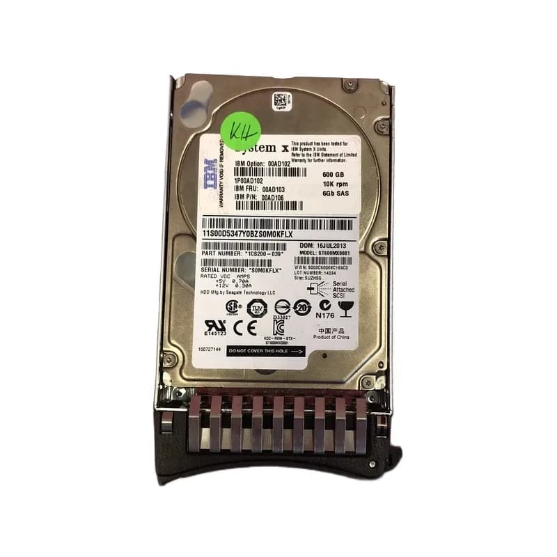 1CS200-039 - Seagate 600GB 10000RPM SAS 6Gb/s 32MB Cache 2.5-in HDD