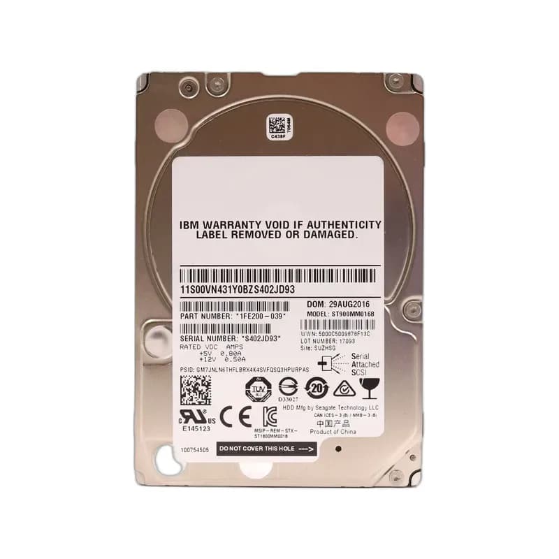 1FE200-039 - Seagate 900GB 10K RPM SAS 12Gb/s 2.5-in Hard Drive