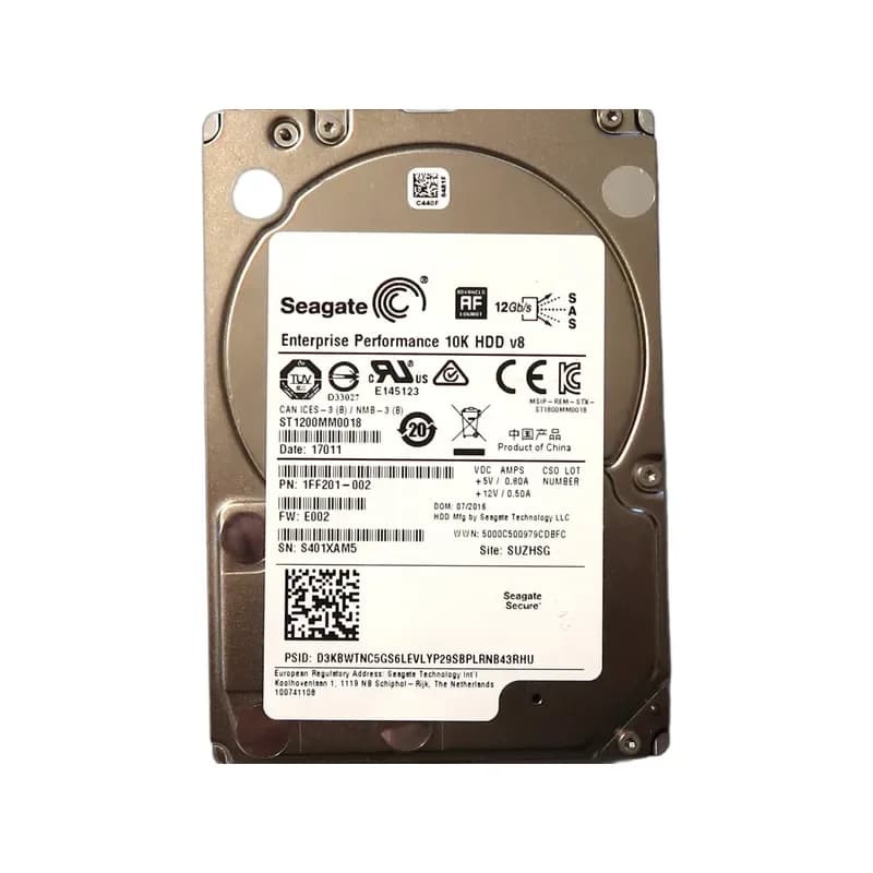 1FF201-002 - Seagate 1.2TB 10000RPM SAS 12Gb/s 2.5-in Hard Drive