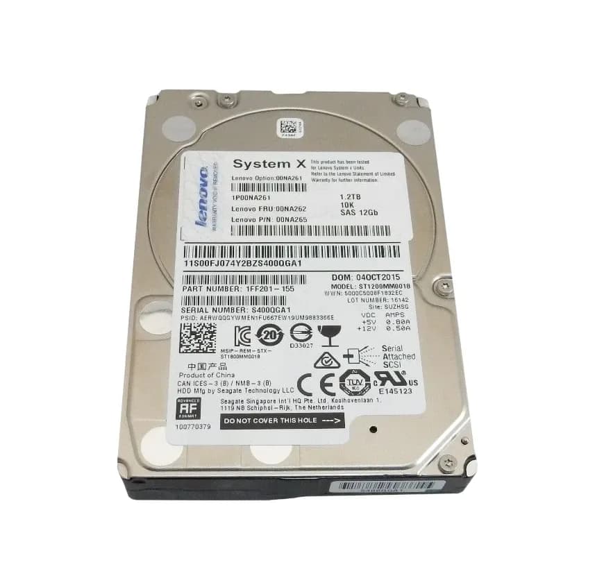 1FF201-155 - Seagate 1.2TB 10000RPM SAS 12Gb/s 2.5-in Hard Drive