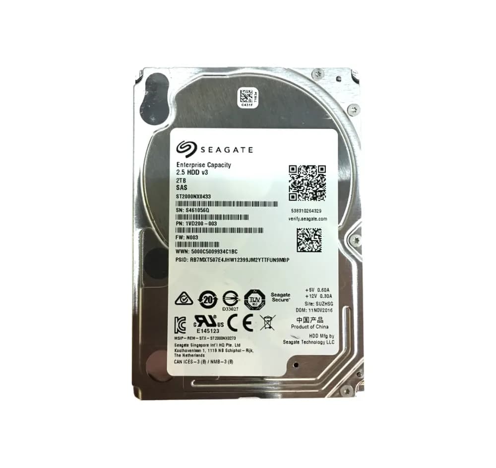 1VD200-003 - Seagate 2TB 7200RPM SAS 12Gb/s 2.5-in Hard Drive