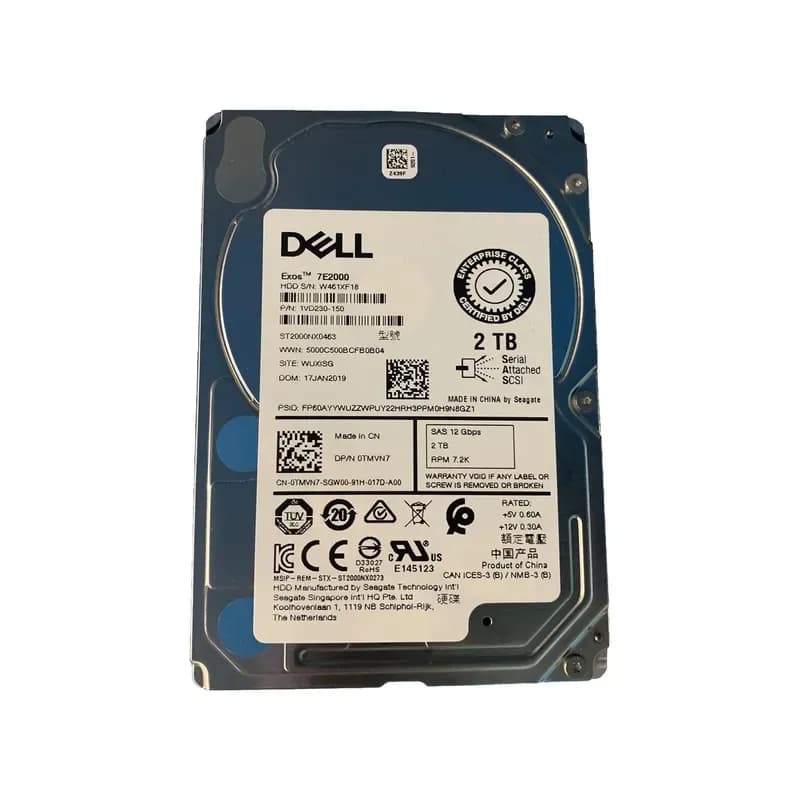 1VD230-150 - Seagate Exos 7E2000 2TB 7200RPM SAS 2.5-Inch Hard Drive