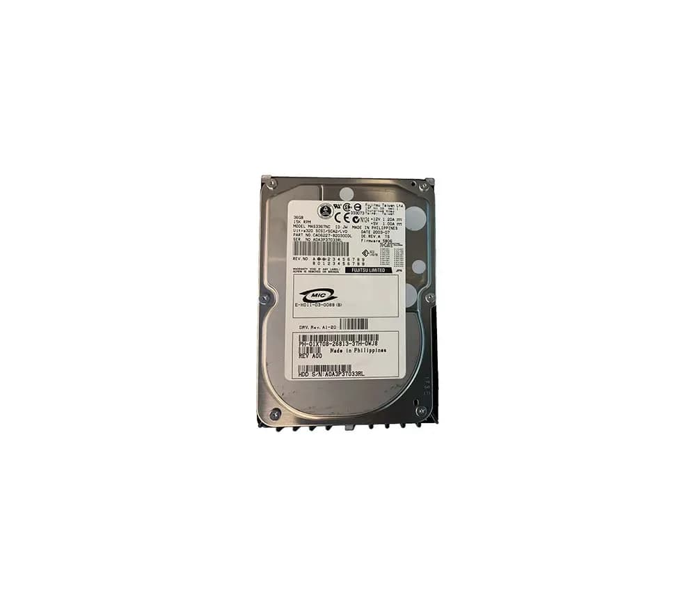 1X708 - Dell 36GB 15000RPM SCSI 320MB/s 3.5-in Hard Drive