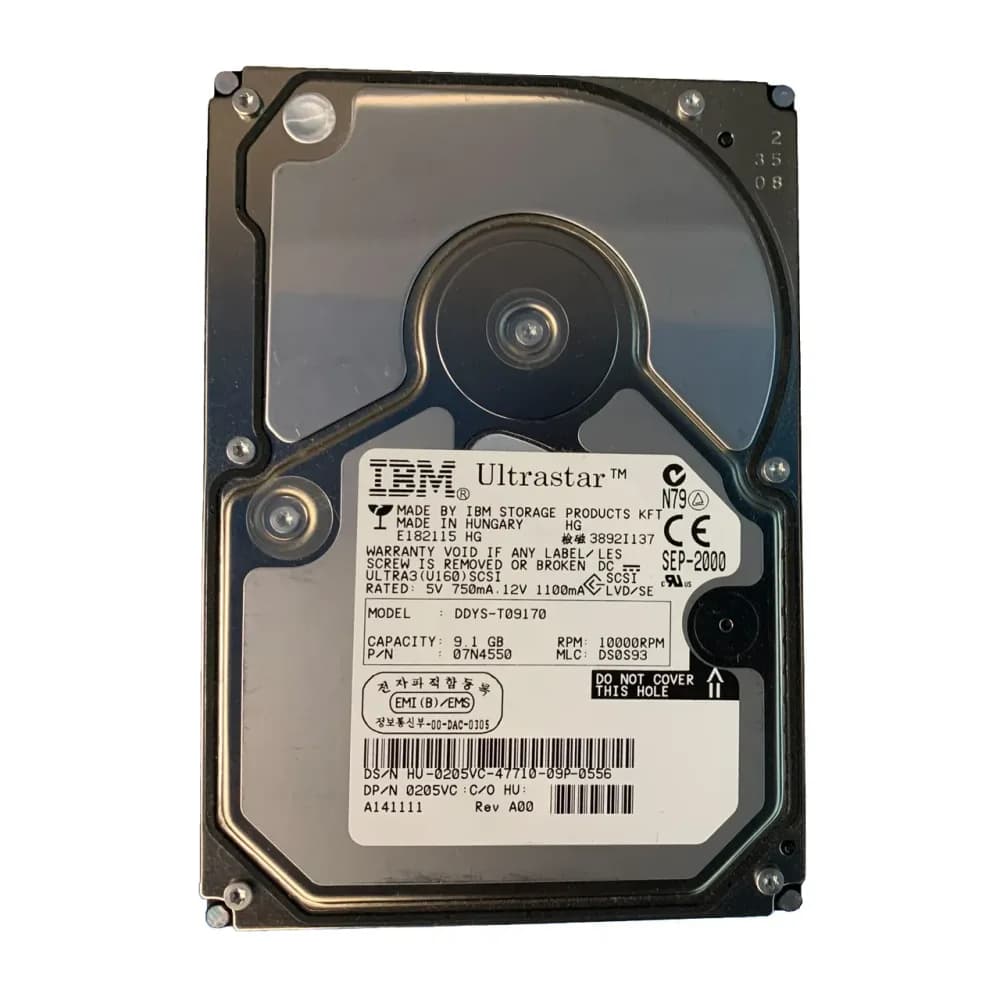 205VC - Dell 9.1GB 10000RPM SCSI 160MB/s 3.5-in Hard Drive