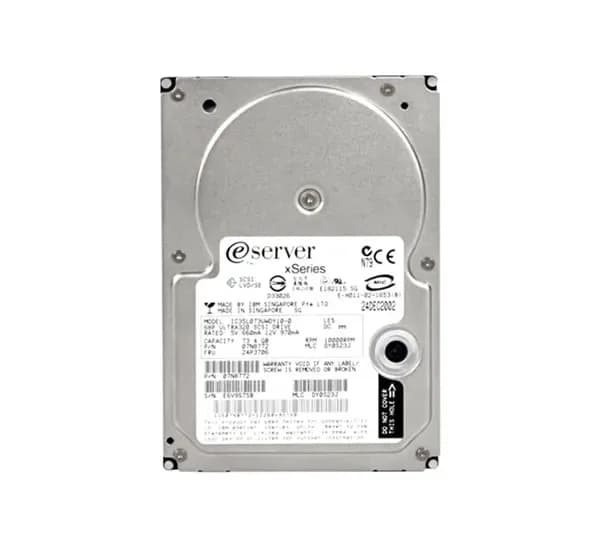 24P3706 - IBM 73.4GB 10000RPM SCSI 320MB/s 3.5-in Hard Drive