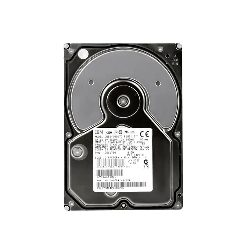 25L1790 - IBM 9.1GB 7200RPM Ultra SCSI 50-Pin 2MB 3.5-in HDD