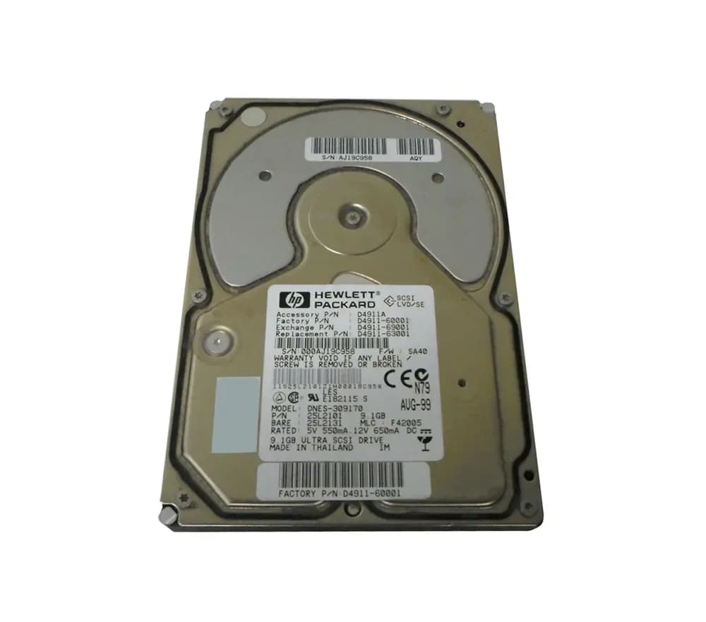 25L2131 - IBM 9.1GB 7.2K Wide Ultra2 SCSI 68-Pin 2MB 3.5-in HDD