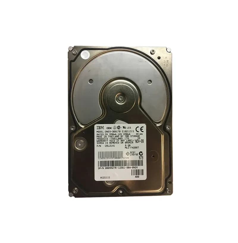 25L2141 - IBM 9.1GB 7.2K Ultra2 Wide SCSI 68-Pin 2MB 3.5-in HDD