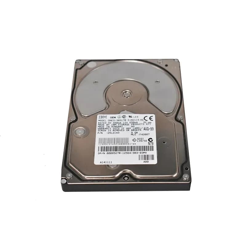 25L2143 - IBM 9.1GB 7200RPM U2W SCSI 80-Pin 2MB 3.5-in HDD