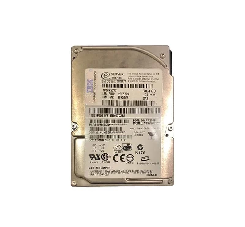 26K5267 - IBM 73GB 10000RPM SAS 3Gb/s 2.5-in Hard Drive