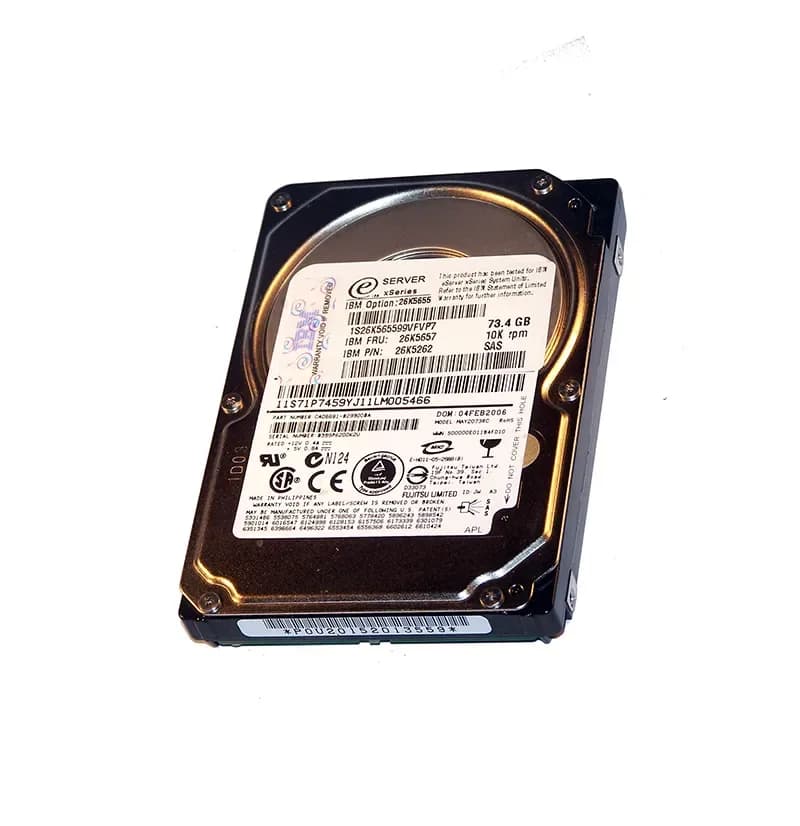 26K5655 - IBM 73.4GB 10000RPM SAS 3Gb/s 2.5-in Hard Drive