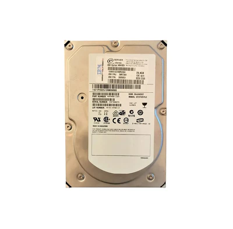 26K5821 - IBM 73.4GB 10000RPM SCSI 320MB/s 3.5-in Hard Drive