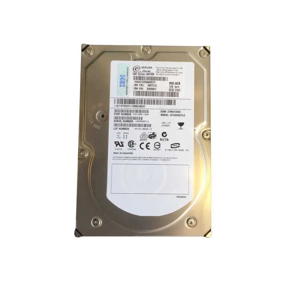26K5823 - IBM 300GB 10000RPM SCSI 320MB/s 3.5-in Hard Drive