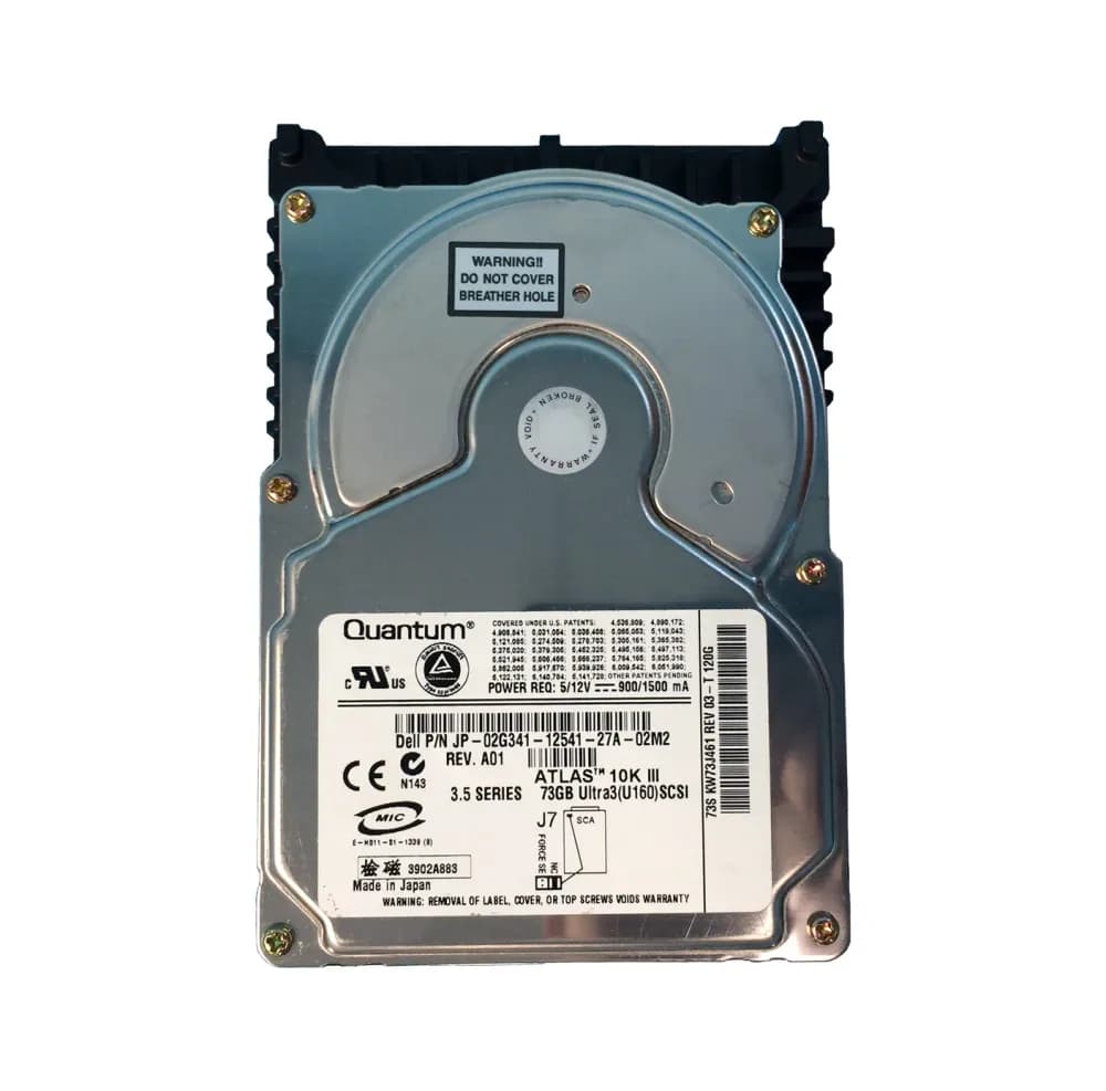2G341 - Dell 73GB 10000RPM SCSI 160MB/s 3.5-in Hard Drive