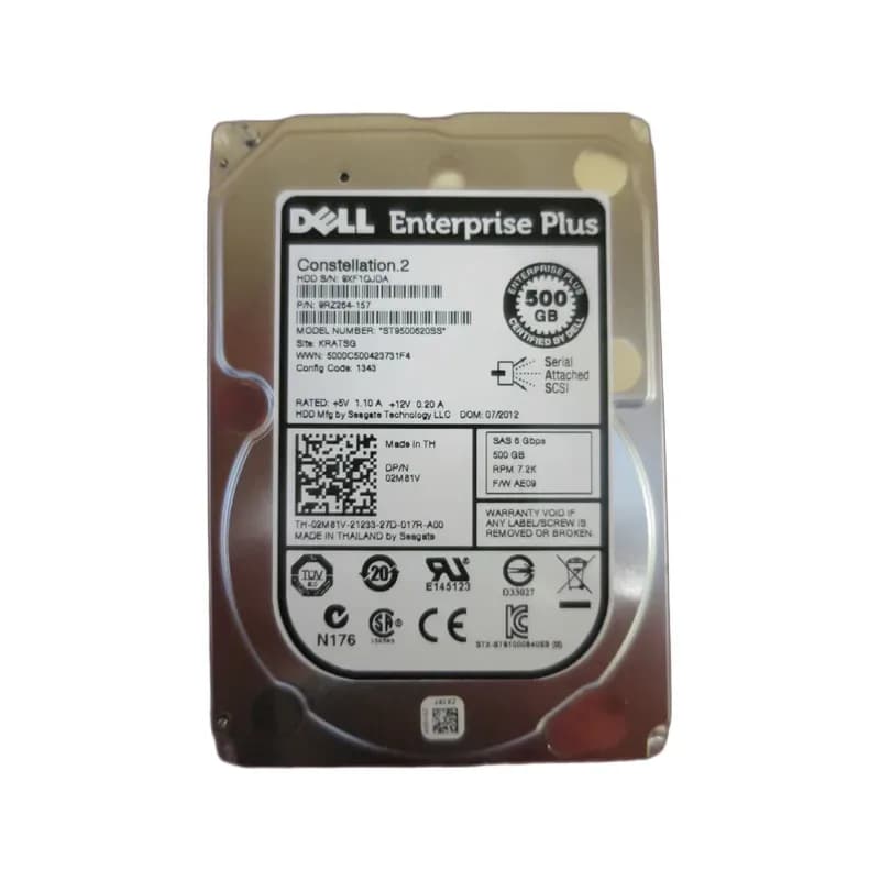 2M81V - Dell 500GB 7200RPM SAS 6Gb/s 2.5-in Hard Drive
