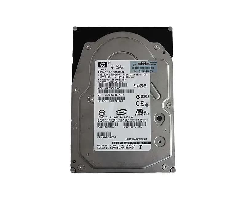 321499-006 - HP 146GB 15000RPM SCSI 320MB/s 3.5-in Hard Drive